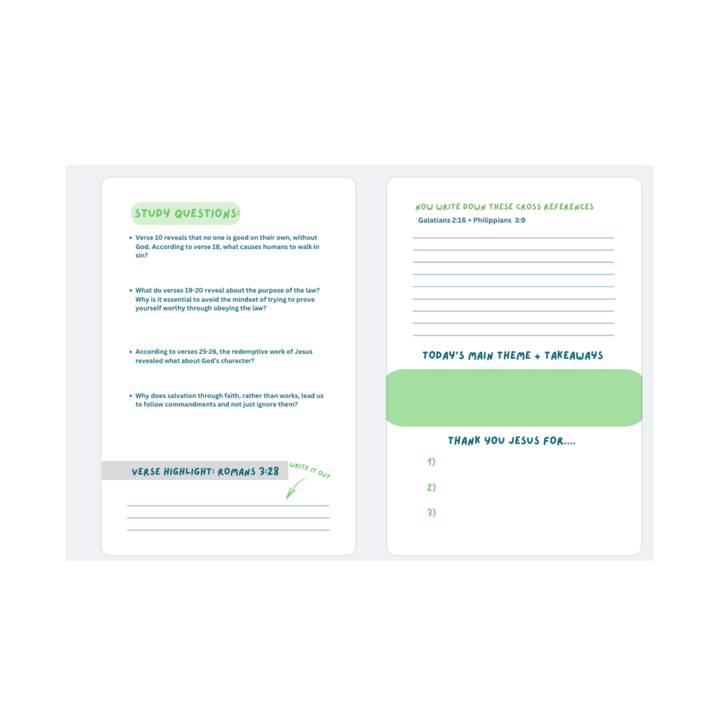 Romans All-In-One Bible Study Journal