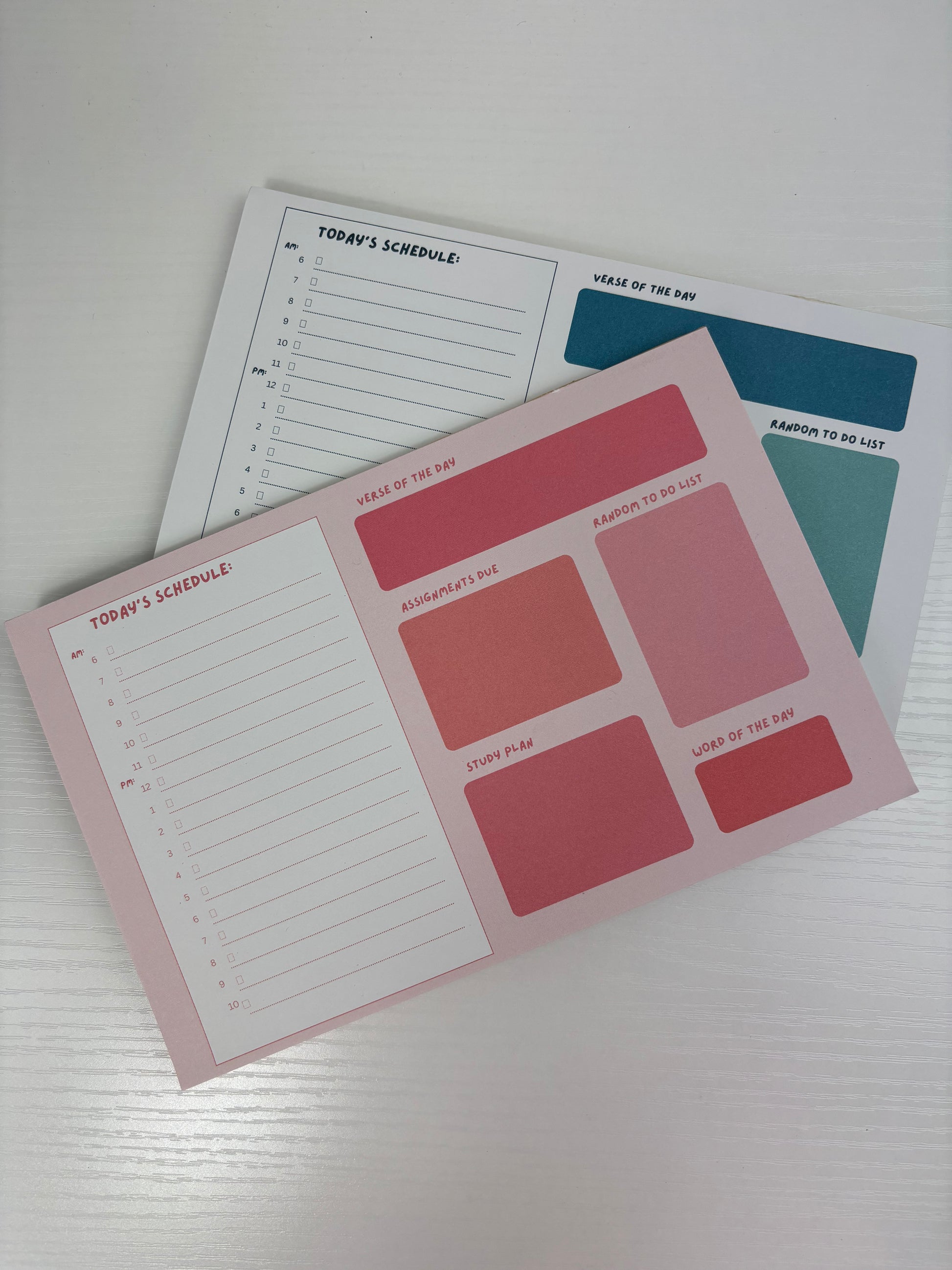Daily Planner Notepad for College Students Growing in Their Faith