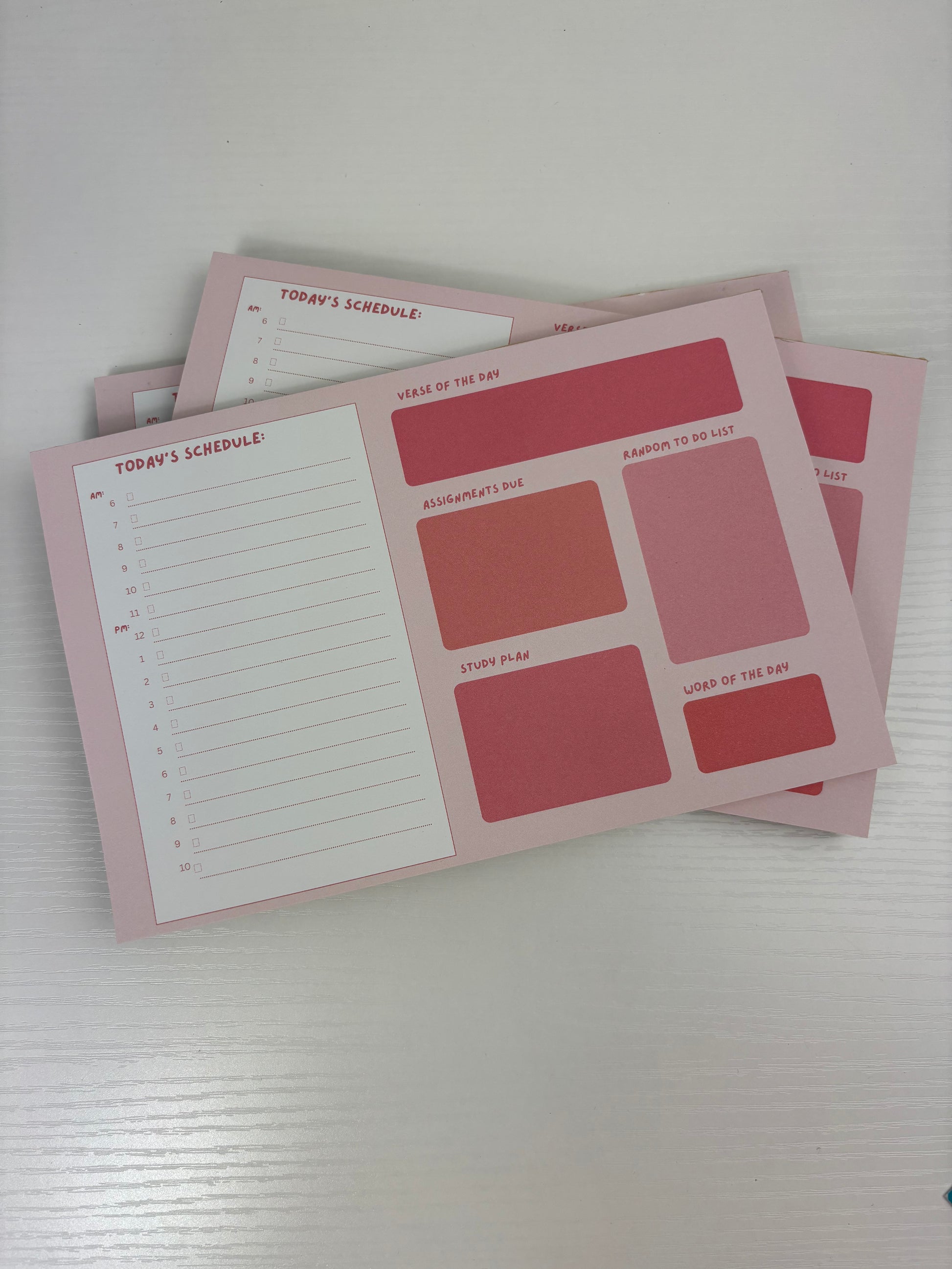 Daily Planner Notepad for College Students Growing in Their Faith