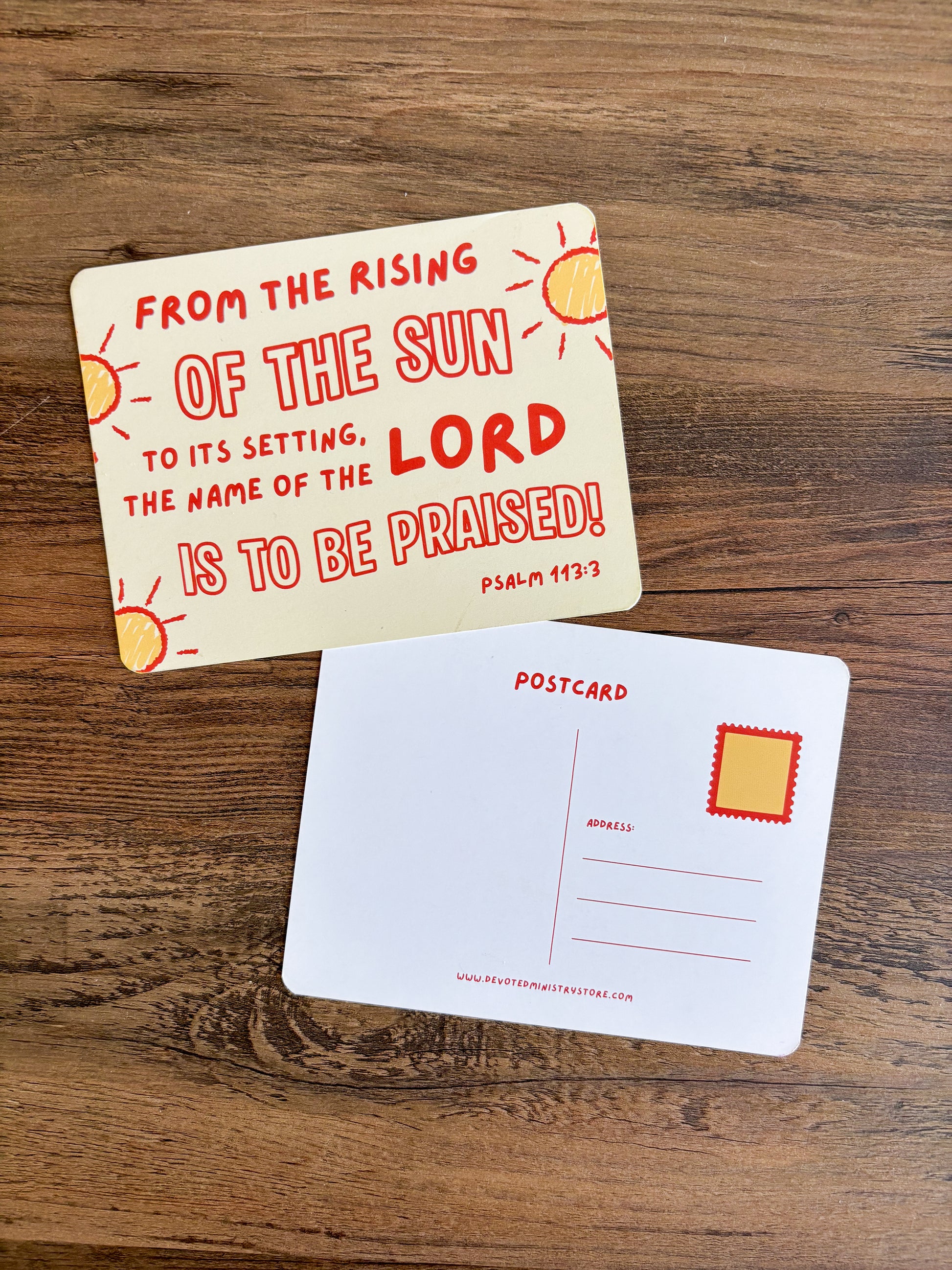 Praise the Lord Christian Postcard | Psalm 113:3