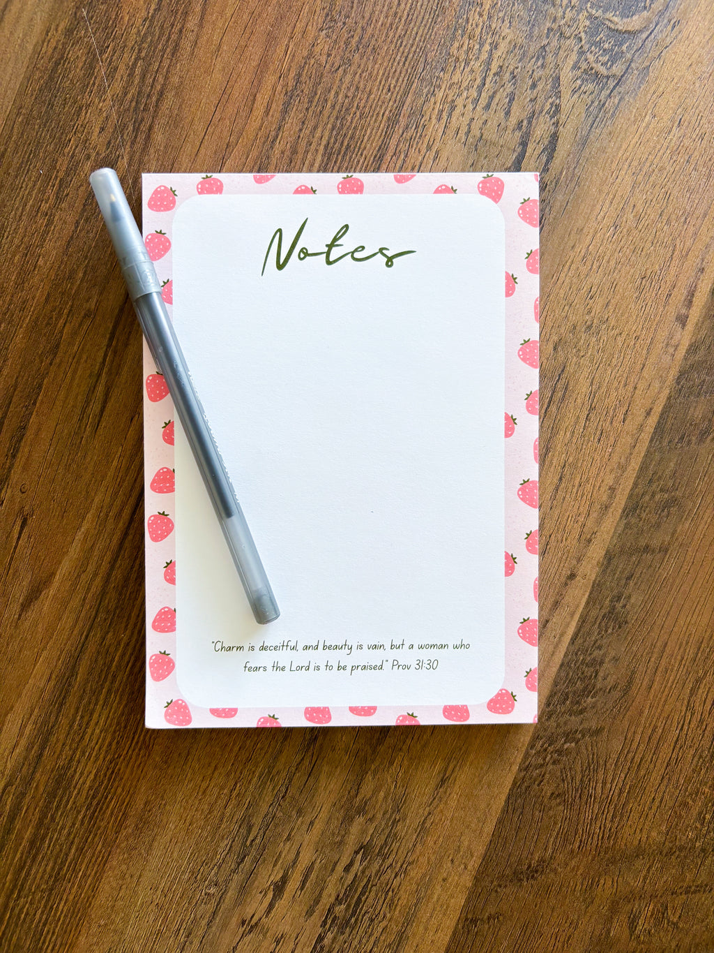 Proverbs 31 Christian Girl Notepad | Faith-Based Writing Pad
