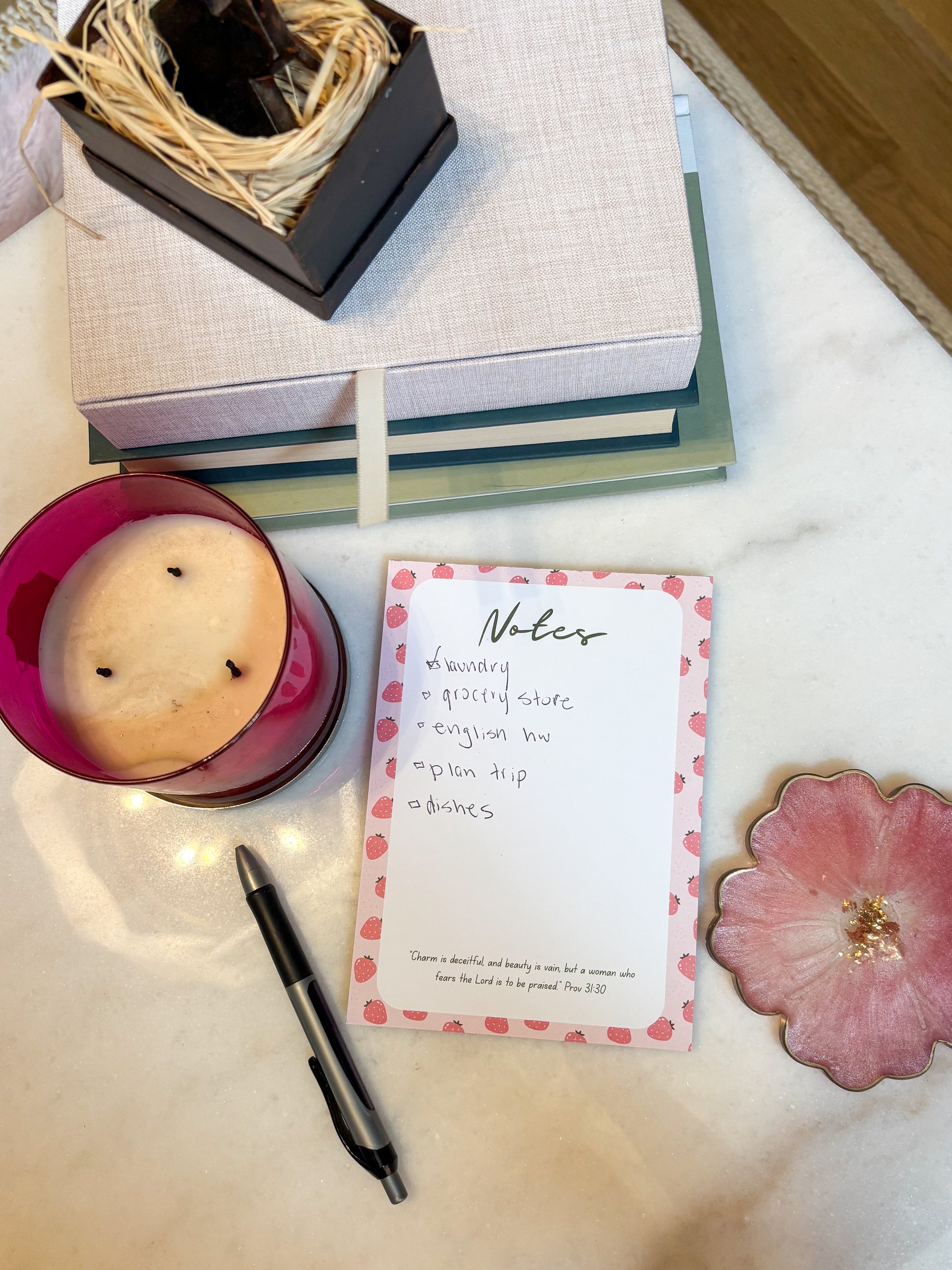 Proverbs 31 Christian Girl Notepad | Faith-Based Writing Pad