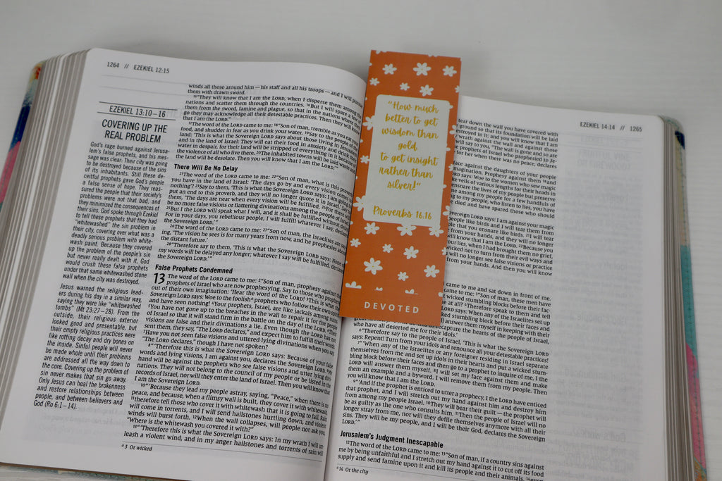 Patterned Bible Verse - Set of 3 Christian Bookmarks