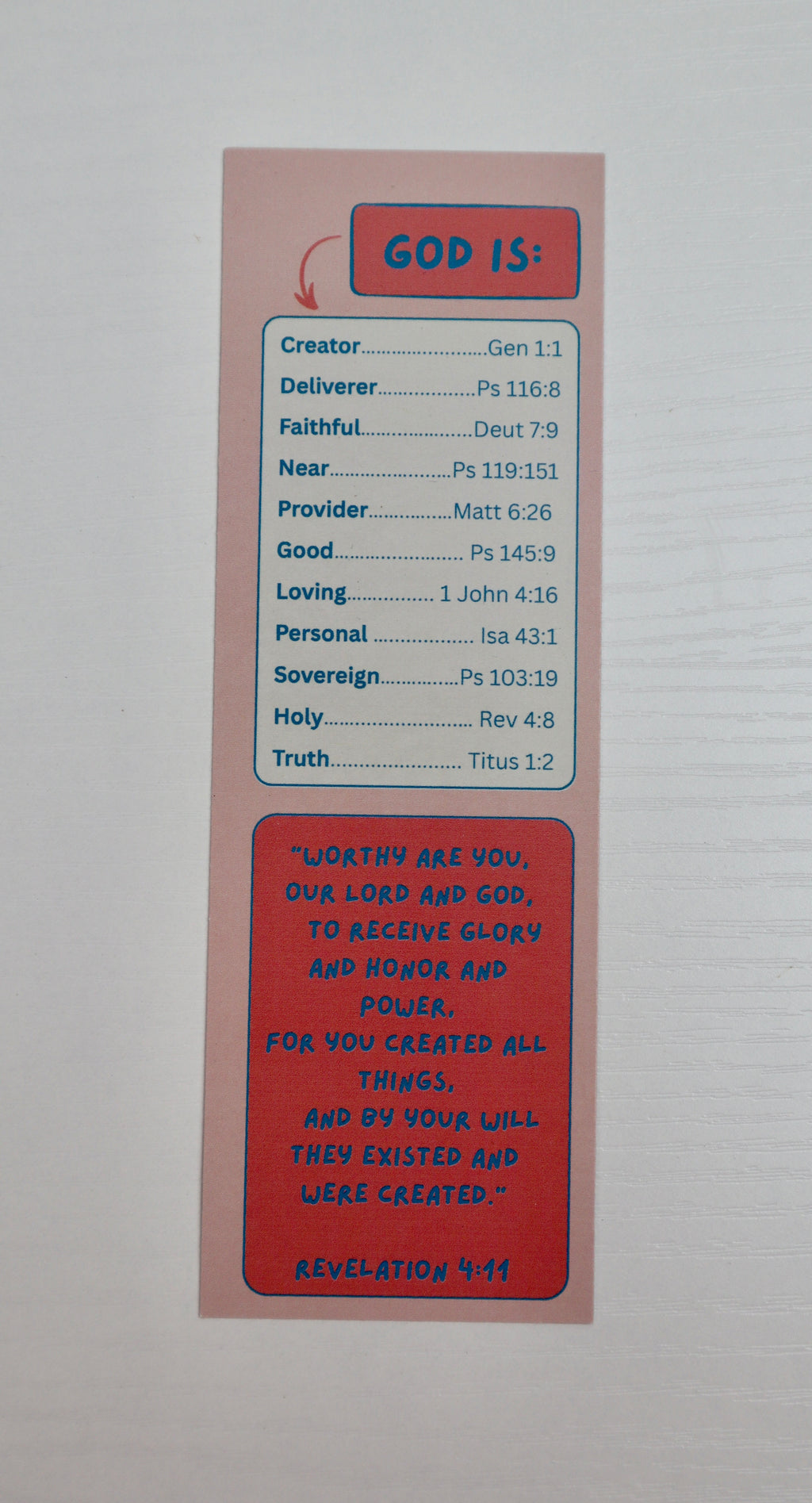 Bible Scripture Tool + Reference - Set of 3 Christian Bookmarks for Girls