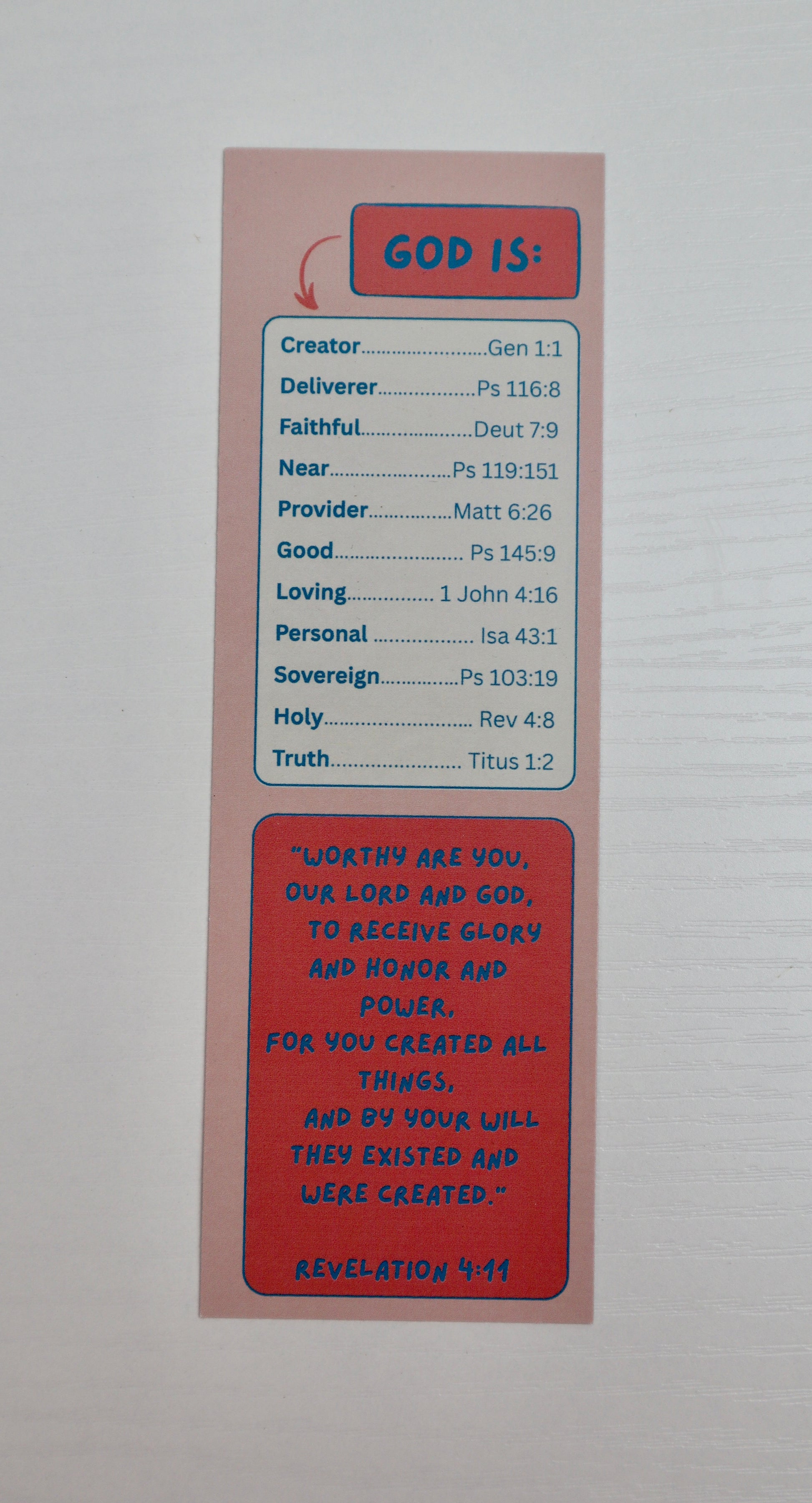 Bible Scripture Tool + Reference - Set of 3 Christian Bookmarks for Girls
