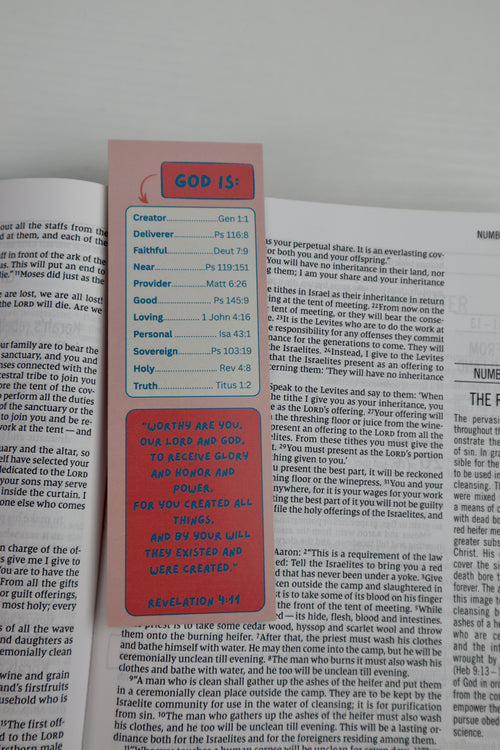Bible Scripture Tool + Reference - Set of 3 Christian Bookmarks for Girls
