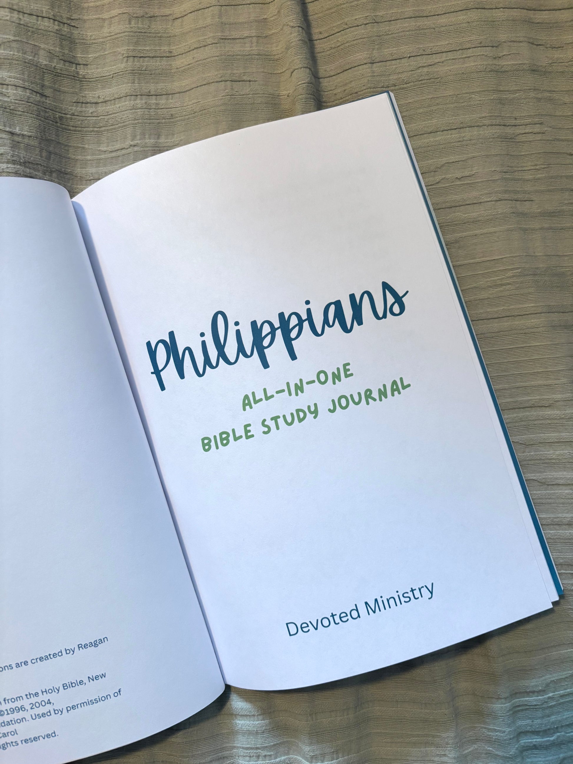 Philippians All-In-One Bible Study Journal- All Your Bible Study Needs in One Book